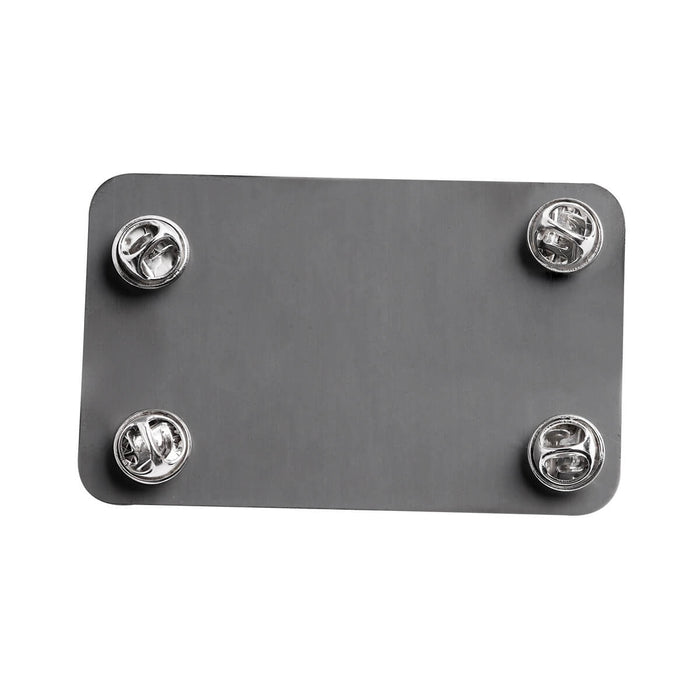 METAL PLATE WITH MD ENGRAVING