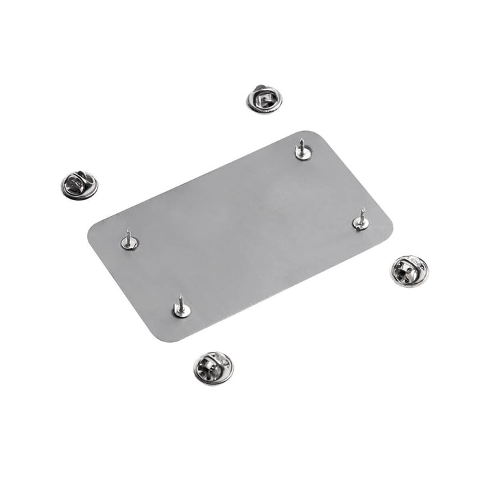 METAL PLATE WITH MD ENGRAVING