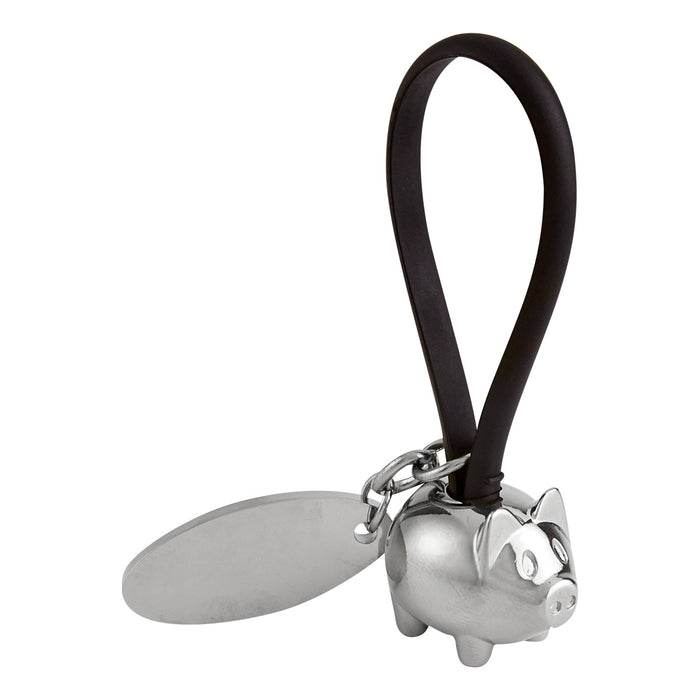 PIGGY KEYCHAIN WITH PLATE