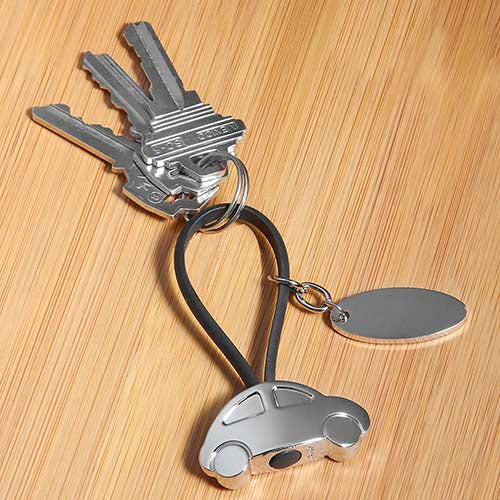 CAR KEYRING WITH PLATE