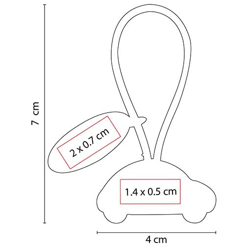 CAR KEYRING WITH PLATE