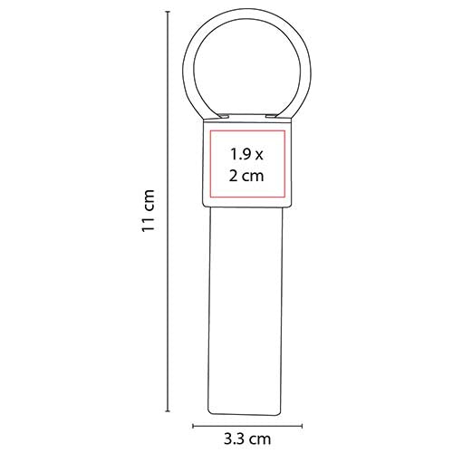 GLASDTONE KEYRING