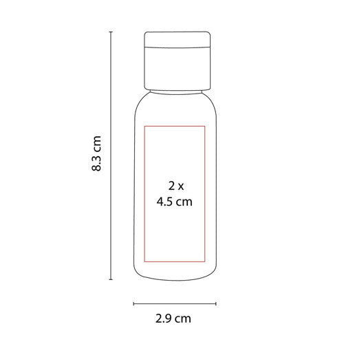 SANITIZER IN CYLINDRICAL BOTTLE
