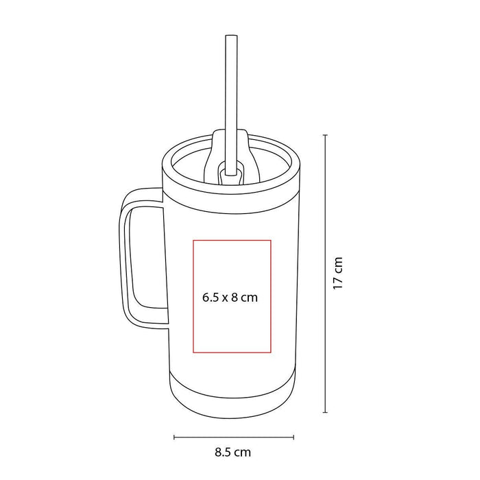 EVANTS THERMOS WITH STRAW