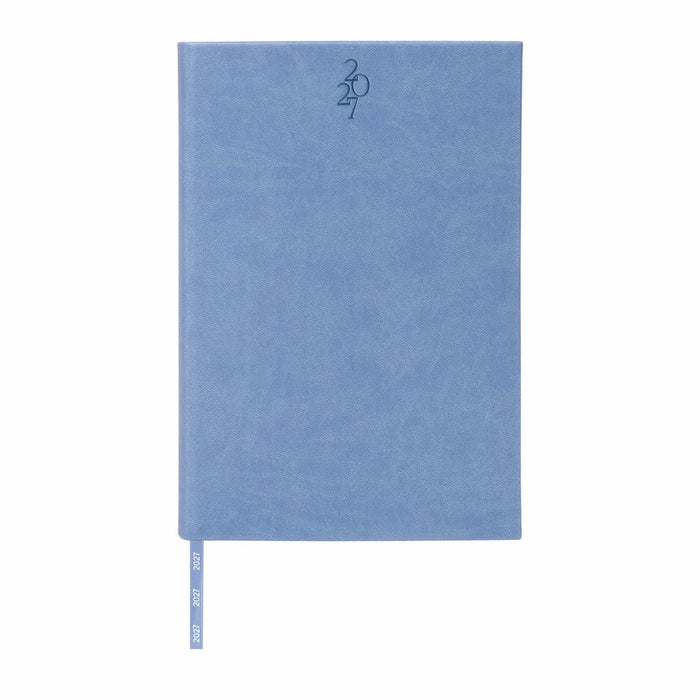 AGENDA DIARIA CLÁSICA 2027 AZUL CIELO