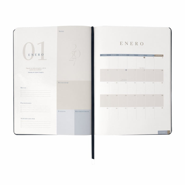 AGENDA DIARIA ULTRA 2027 AZUL