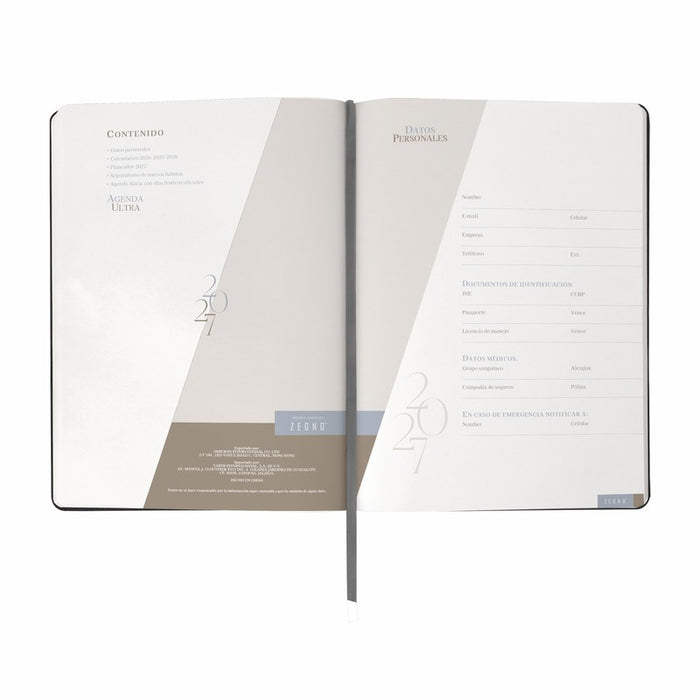 AGENDA DIARIA ULTRA 2027 NEGRO