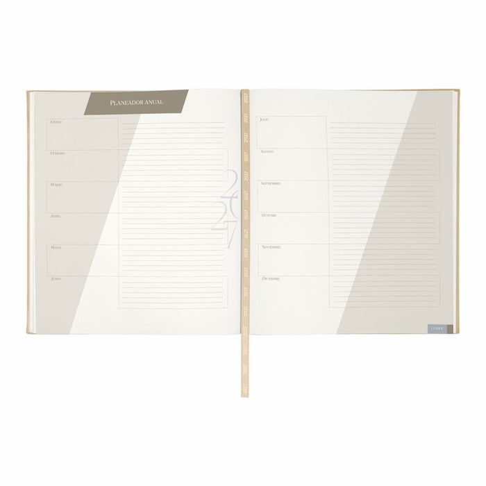 AGENDA EJECUTIVA CLÁSICA 2027 BEIGE