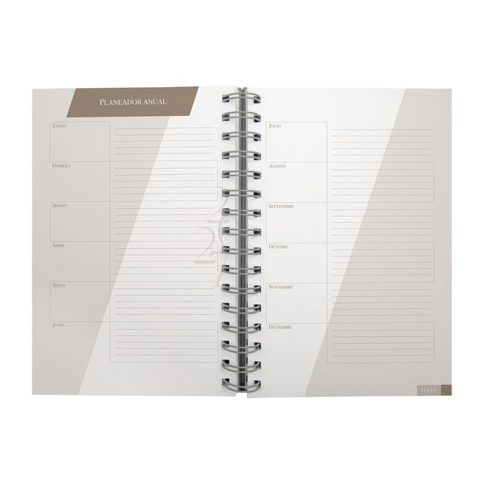 AGENDA DIARIA LETTE 2027 GRIS