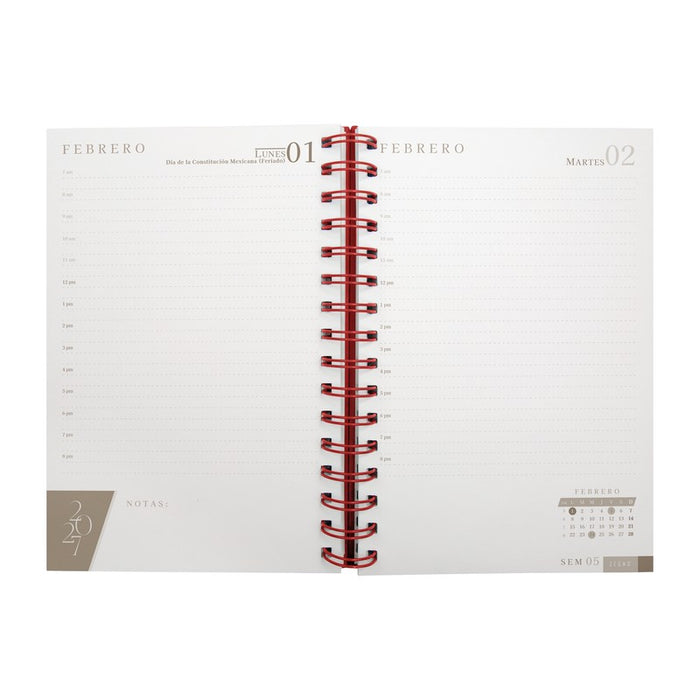 AGENDA DIARIA LETTE 2027 TINTO