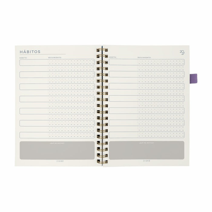 AGENDA SEMANAL TERRA 2027 MORADO