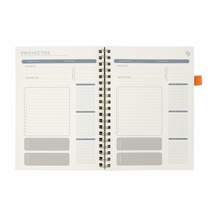 AGENDA SEMANAL TERRA 2027 NARANJA