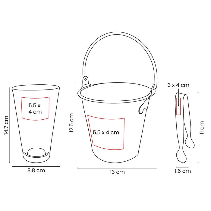 SET DE BAR GLASE vector