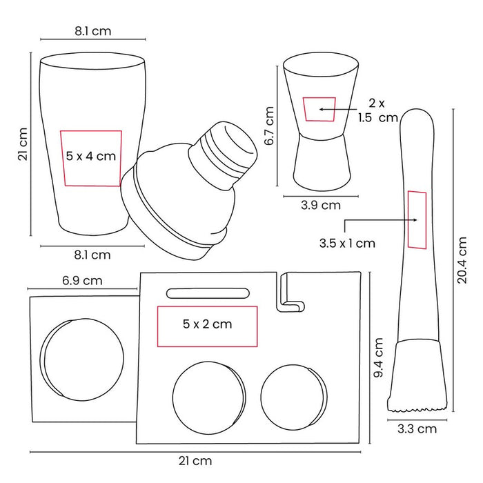 SET SHAKER KORAI vector