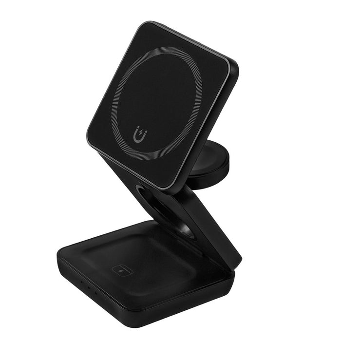 MULTICARGADOR INALÁMBRICO QONEX NEGRO
