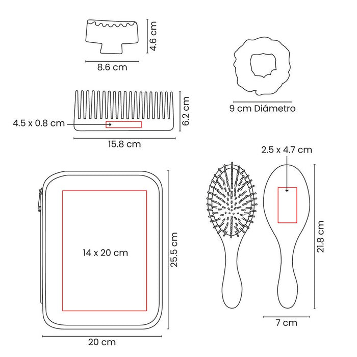SET PARA CABELLO VLASY vector
