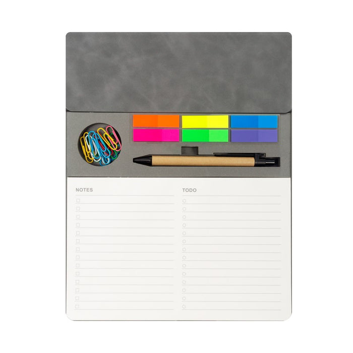 PORTA NOTAS KALEM GRIS