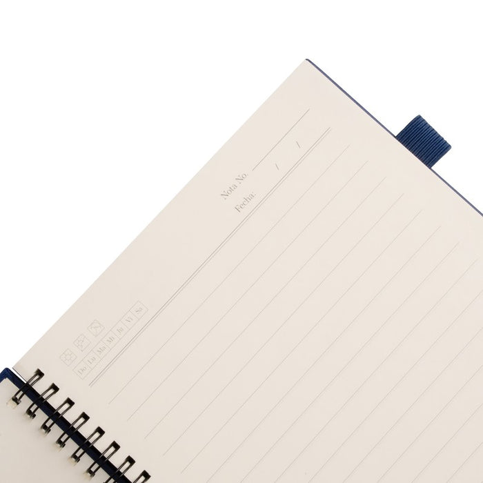 LIBRETA AGENDARIO BORGES AZUL MARINO