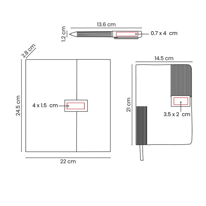 SET DE LIBRETA DICKENS vector