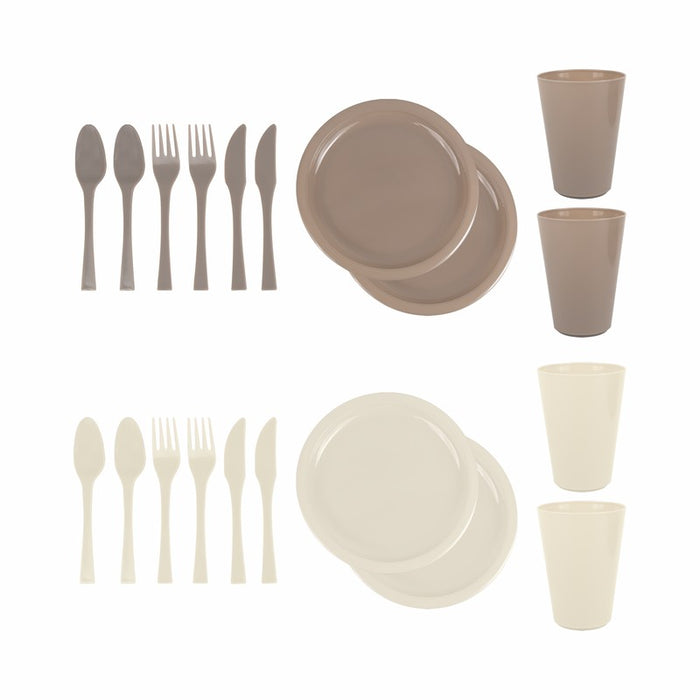 SET DE VAJILLA  SUVA BEIGE