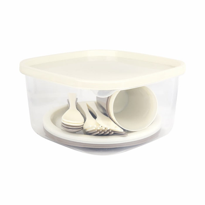 SET DE VAJILLA  SUVA BEIGE
