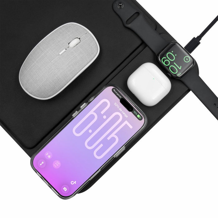 MOUSE PAD CARGADOR ISKRA NEGRO