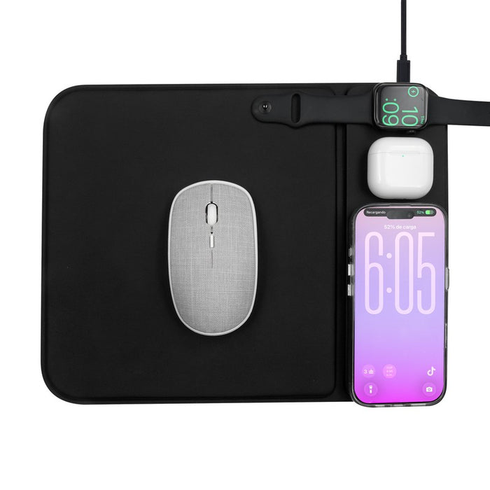 MOUSE PAD CARGADOR ISKRA NEGRO