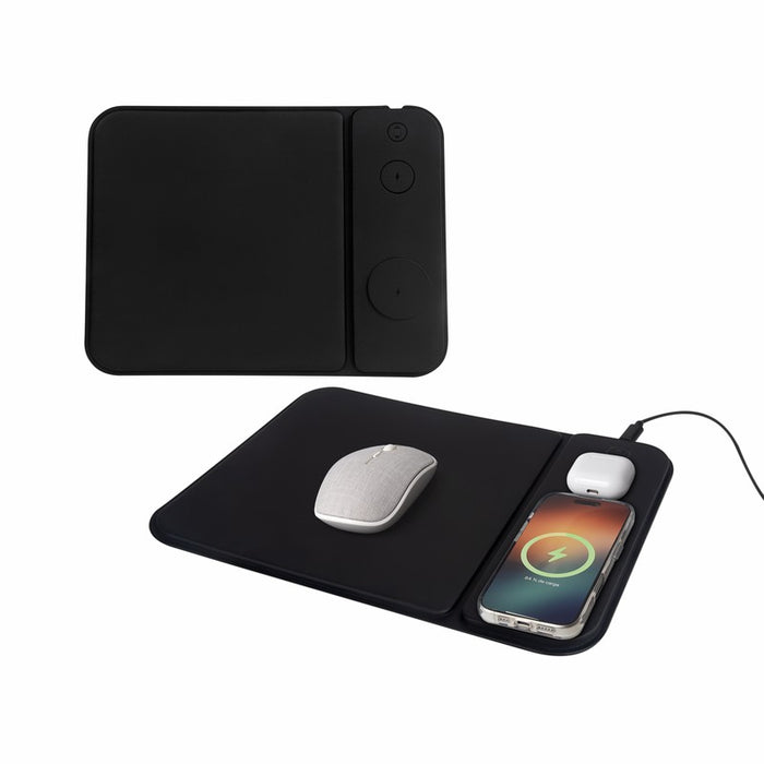 MOUSE PAD CARGADOR ISKRA NEGRO
