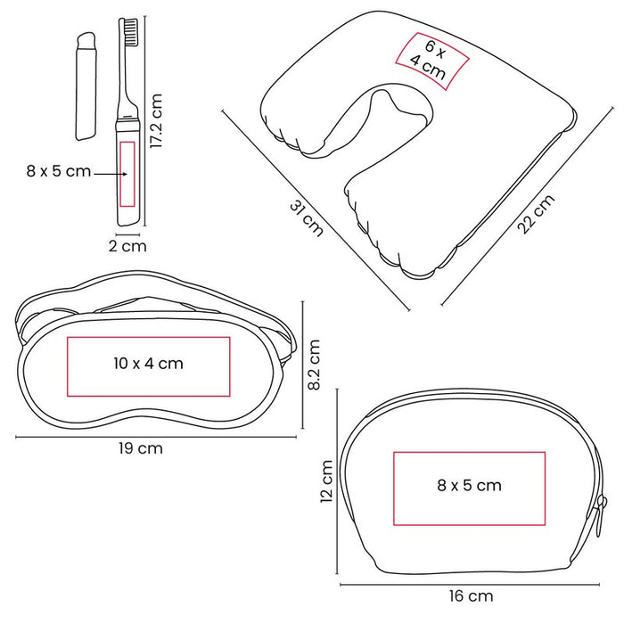 SET DE VIAJE ONERA vector