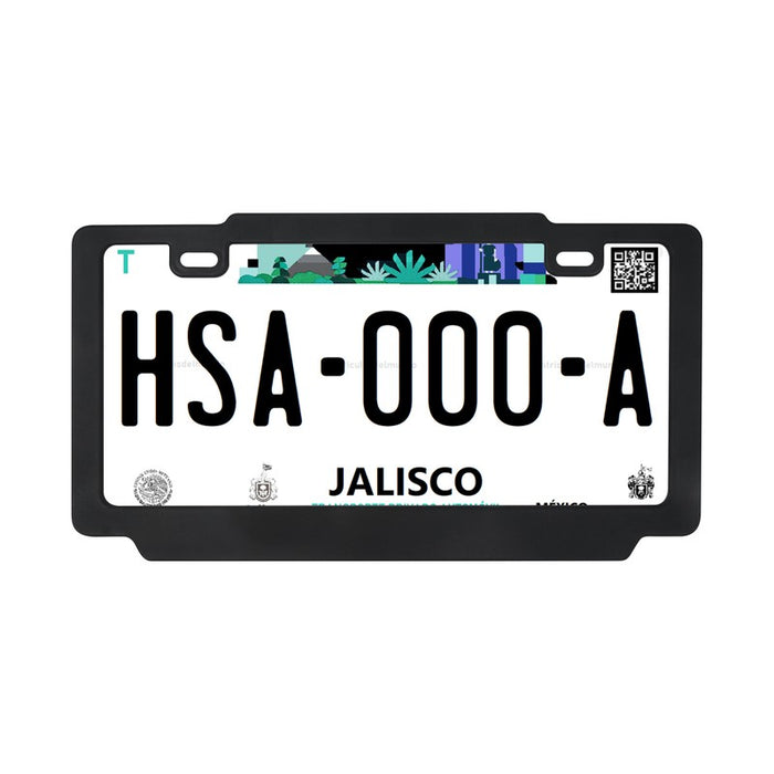 PORTA PLACA VAREK NEGRO