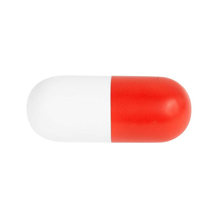 ANTI-STRESS EN FORMA DE CAPSULA ROJO