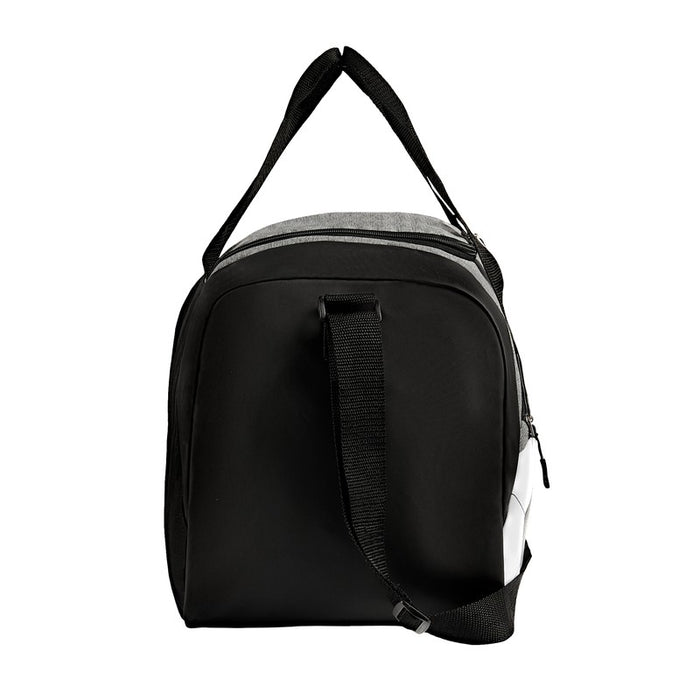 MALETA DEPORTIVA SOCCER BLANCO CON NEGRO
