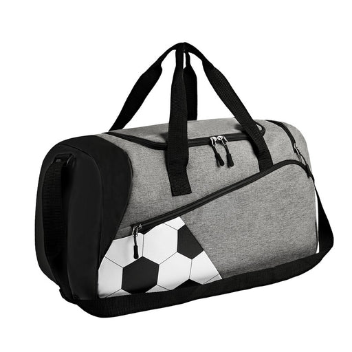 MALETA DEPORTIVA SOCCER BLANCO CON NEGRO