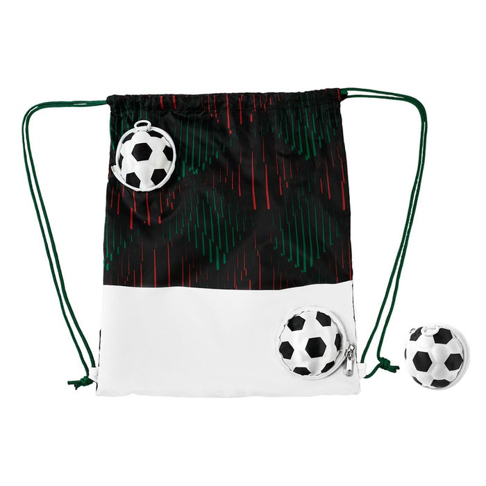BOLSA-MOCHILA MÁGICA SOCCER NEGRO