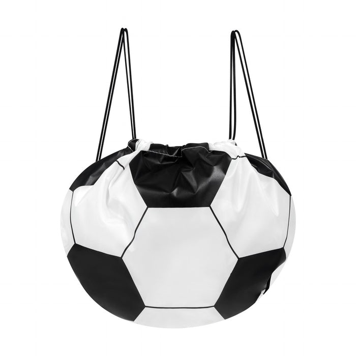 BOLSA-MOCHILA SOCCER BLANCO CON NEGRO