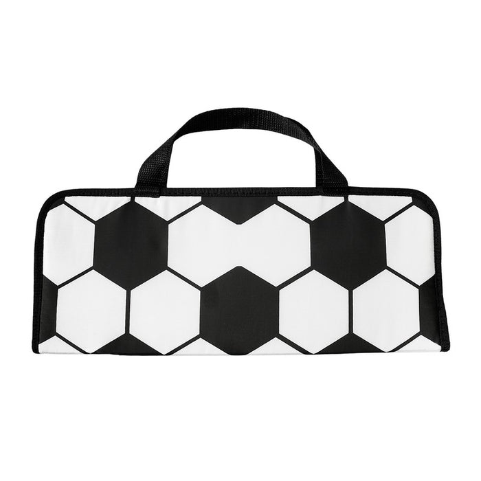 SET  DE BBQ SOCCER BLANCO CON NEGRO
