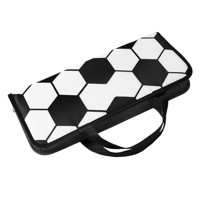 SET  DE BBQ SOCCER BLANCO CON NEGRO