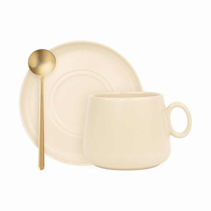 SET DE TAZA ZAPHIR HUESO